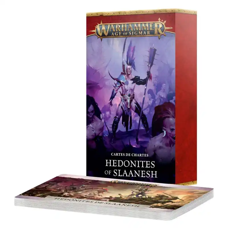 Warhammer Age of Sigmar (AoS) Hedonites of Slaanesh Cartes de Charte *FR* Livraison Express