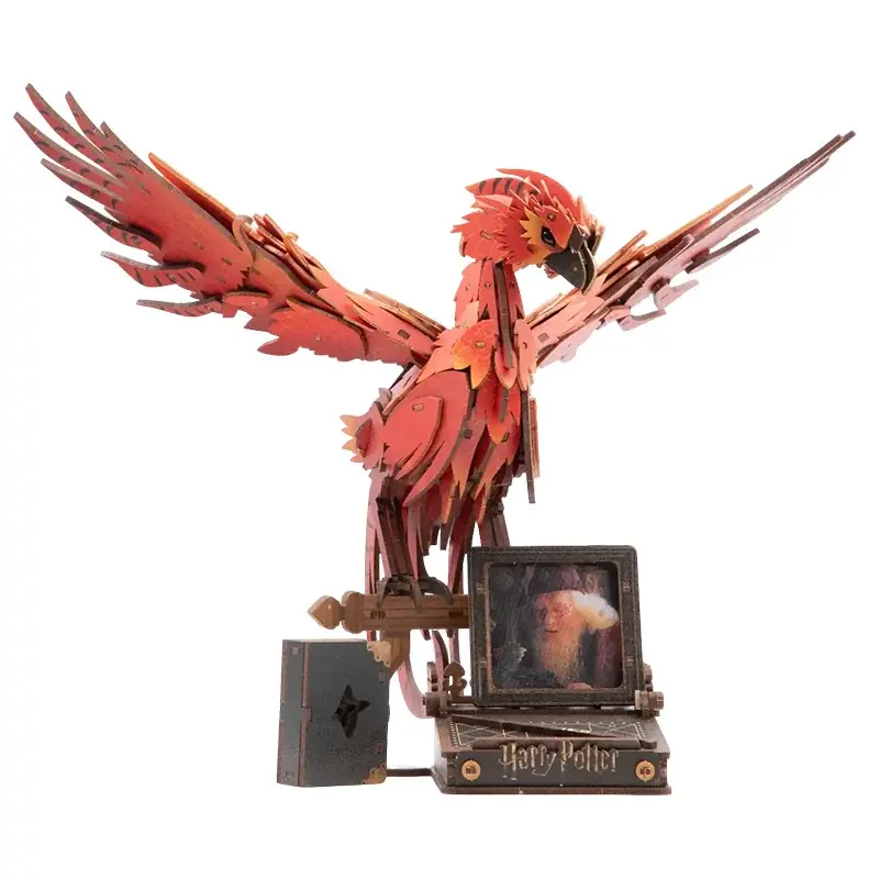 Harry Potter Maquette Wooden Kit Wizarding Diorama Series Fawkes Expédié Aujourd'hui