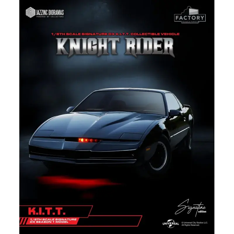 Prix Promo Knight Rider K2000 KITT Pontiac Firebird Trans Am Signature DX 500 pieces Limited by William Daniels, the voice of Kitt 1/6