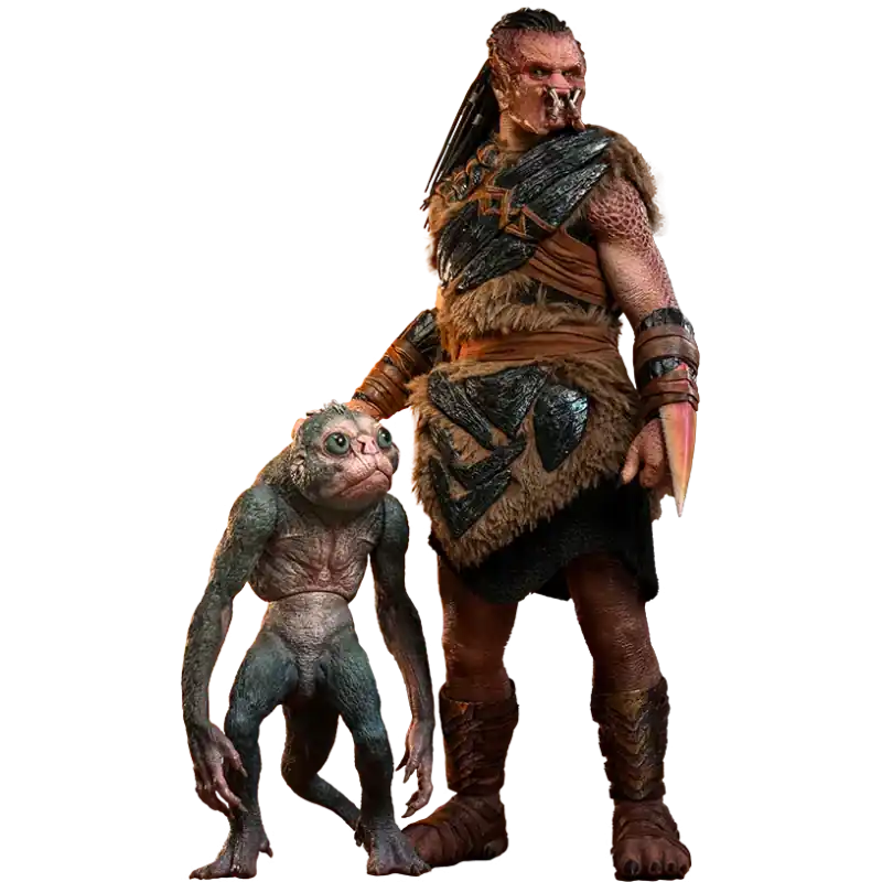 Hot Toys MMS873 Predator Badlands Collectible Action Figurine 1/6 Dek (Bone Bison Armor) & Bud 30cm Acheter En Ligne