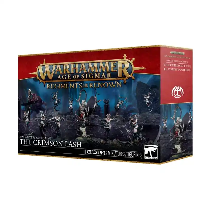 Offre Spéciale Warhammer Age Of Sigmar (AoS) Daughters of Khaine - Régiment de Renom Le Fouet Pourpre