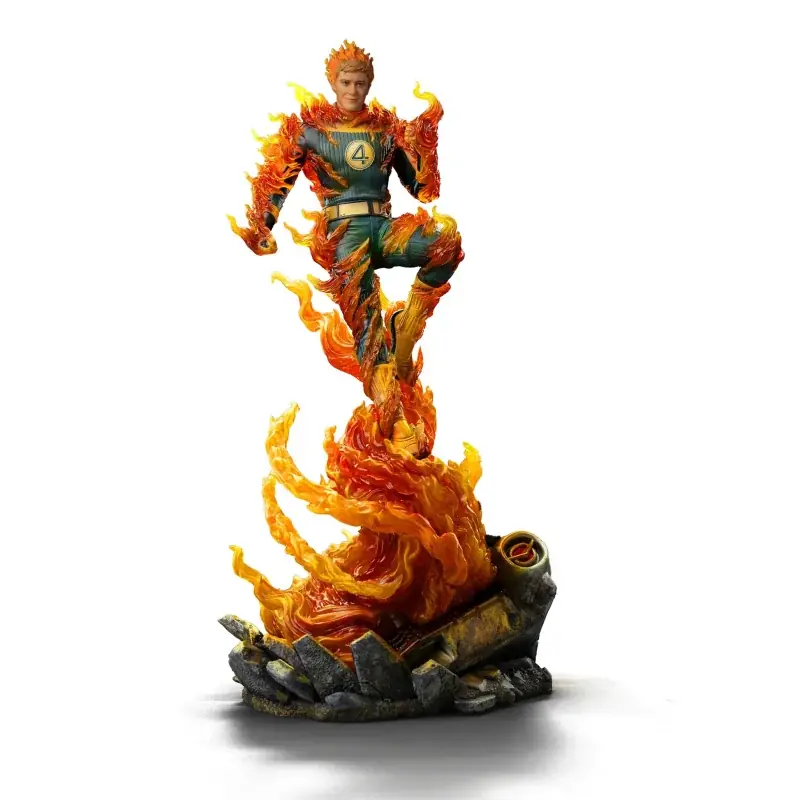 Les Quatre Fantastiques Statue 1/10 Art Scale Human Torch (Blue Suit Variant) 30cm Jusqu'à Épuisement Des Stocks