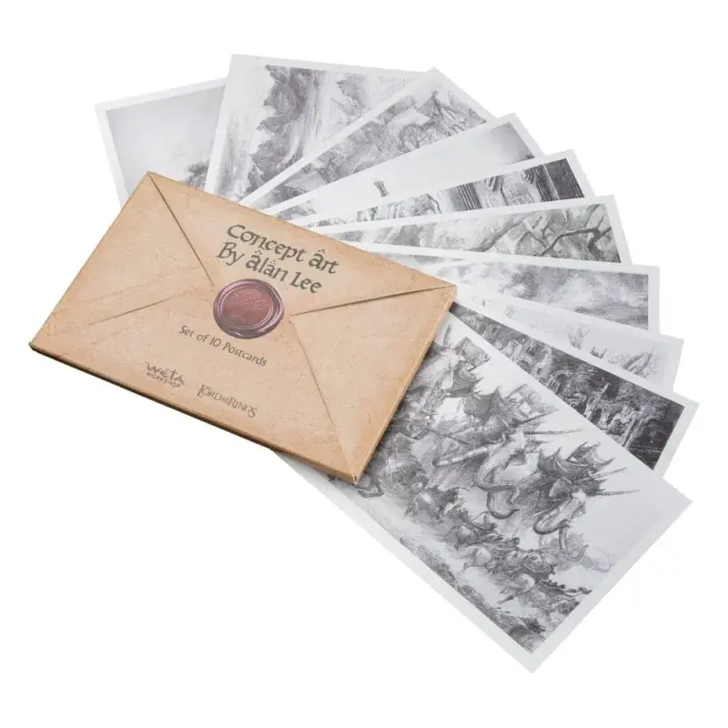 Le Seigneur des Anneaux Cartes Postales Concept Art by Alan Lee The Lord of the Rings 15x12cm Must-Have
