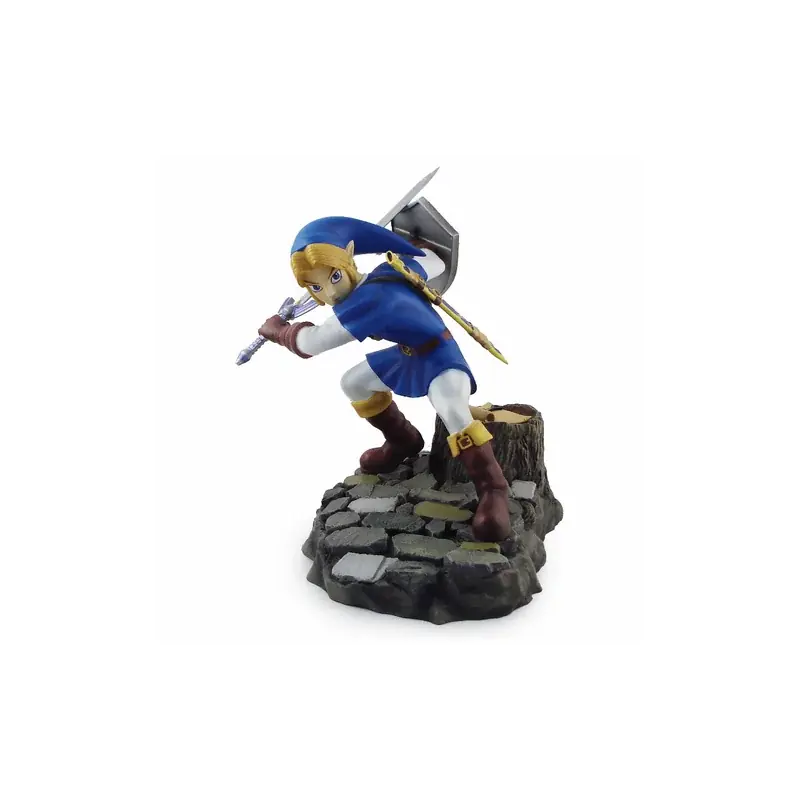 Promotion Saisonnière Legend of Zelda The Ocarina of Time Adult Link statue (Tunique Zora) *EXPOSE*