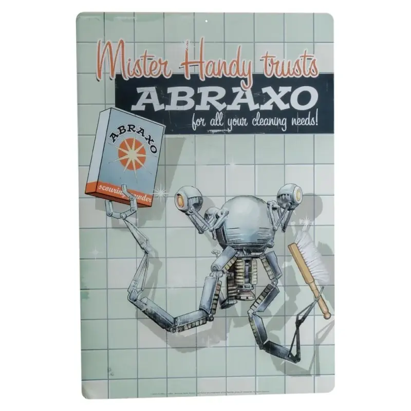 Achat Immédiat Fallout Panneau Métal Mr. Handy