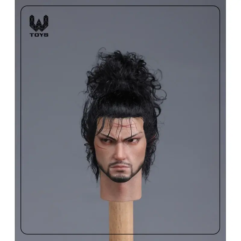 Tête Headsculpt 1/6 Miyamoto Musashi Type A (Version A with movable eyes and hair transplant) W TOYS Usine Directe