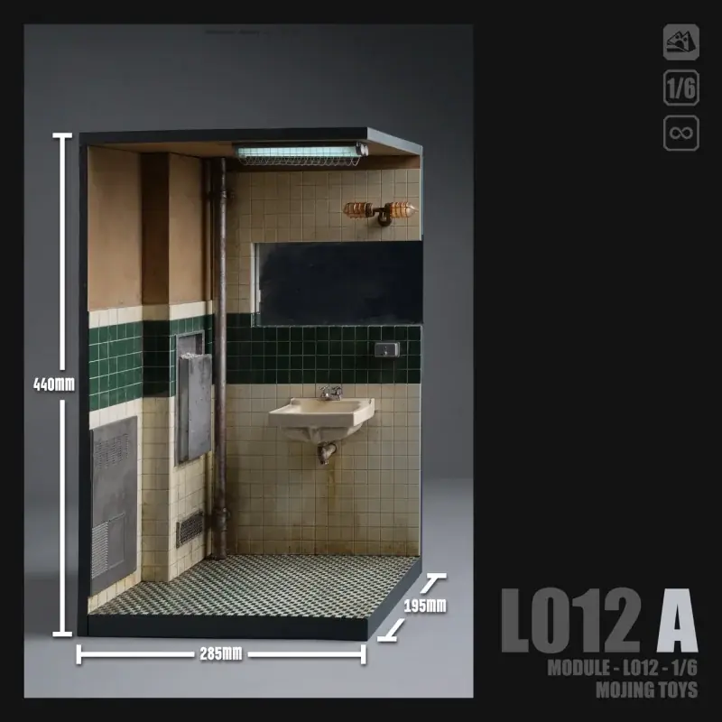 Paiement Sécurisé JOKER Bathroom Diorama Base mOjingToys L012A 1/6
