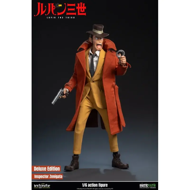 Quantité Limitée Lupin the 3rd The Italian Adventure Collectible Action Figurine 1/6 Inspector Zenigata Koichi Deluxe Edition 30cm
