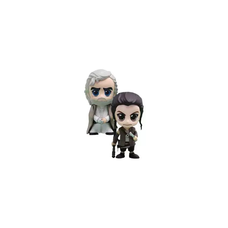 Hot Toys COSB405 Star Wars Episode VII Rey & Luke Skywalker Cosbaby (S) Bobble-Head Collectible Set *DAMBOX* Vente Directe