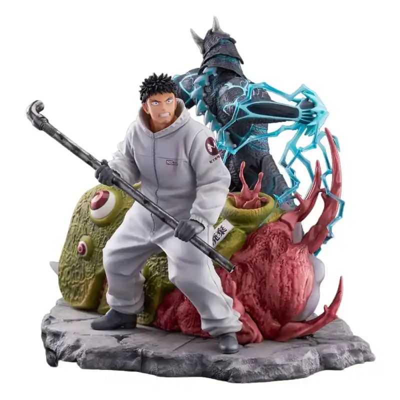 Offre Exclusive Kaiju No.8 Figurine SHIBUYA SCRAMBLE FIGURE 1/7 Kaiju No.8 & Kafka Hibino 29cm