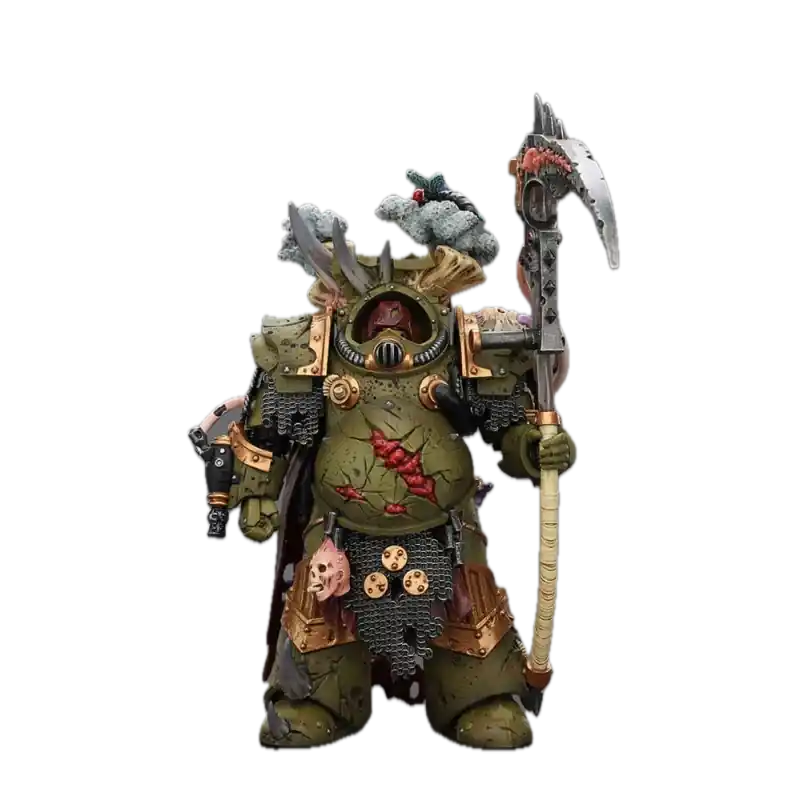 Quantité Limitée Warhammer 40,000 Action Figurine Death Guard Deathshroud Terminator 1 with Manreaper and Plaguespurter Gauntlet 14cm