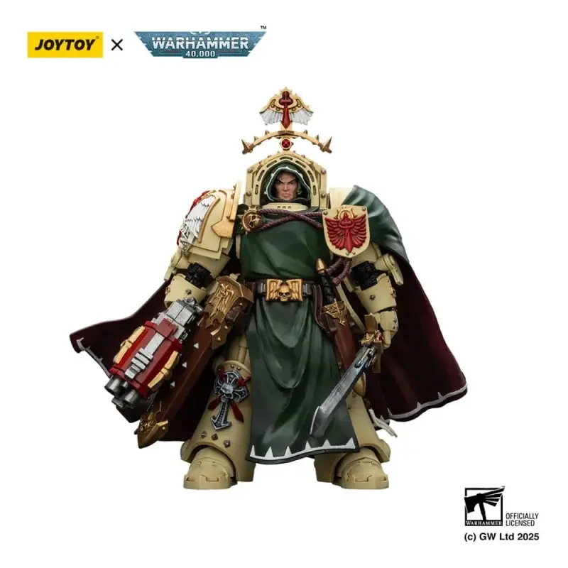 Certifié Warhammer 40,000 Dark Angels Figurine Belial Grand Master of The Deathwing With the Sword of Silence and Storm Bolter 14cm