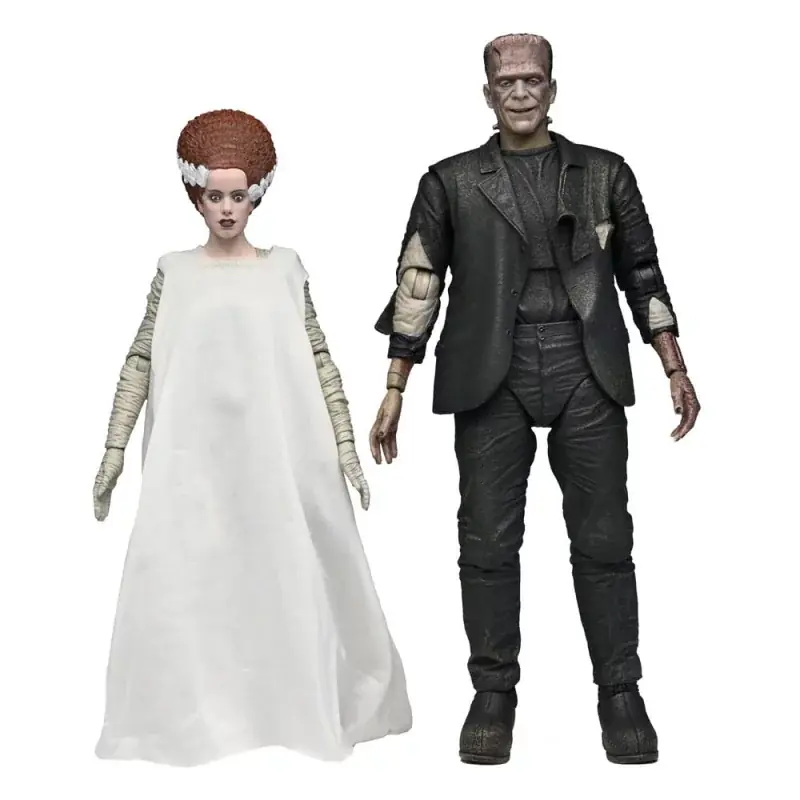 Universal Monsters Pack de 2 Action Figurines Bride of Frankenstein 90th Anniversary The Monster & His Mate 18cm Produit De Marque