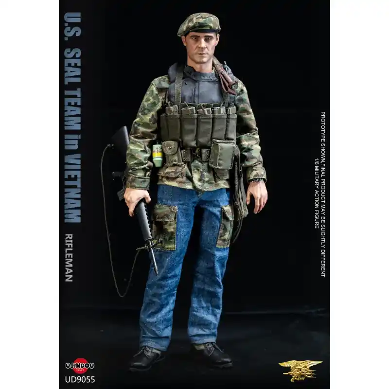 Offre Limitée U.S. SEAL TEAM in VIETNAM RIFLEMAN Collectible Action Figurine 1/6 UJINDOU UD9055