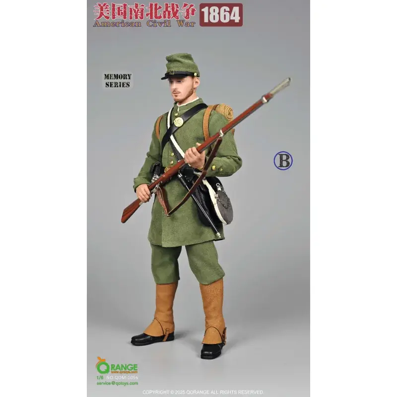 Set de Vêtements & Accessoires 1/6 American Civil War 1864 QORANGE QOTOYS QOM-1056B Expédié Aujourd'hui