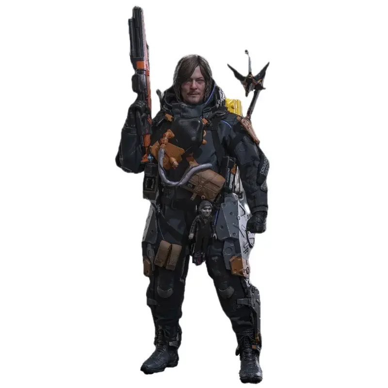 Hot Toys VGM75 Death Stranding 2 On the Beach Collectible Action Figurine 1/6 Sam Porter Bridges 31cm Quantité Limitée