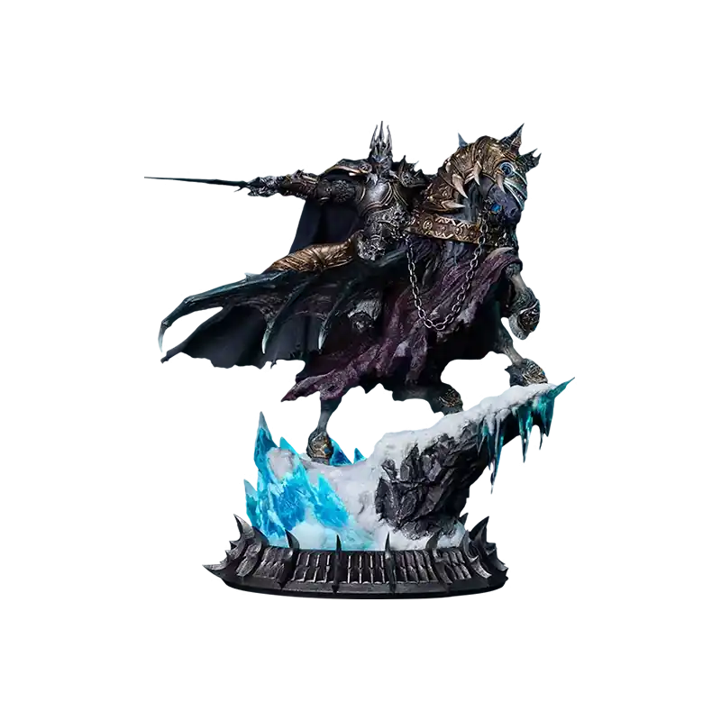 World of Warcraft Statue The Lich King Riding Invincible Blizzard 68cm Offre Spéciale