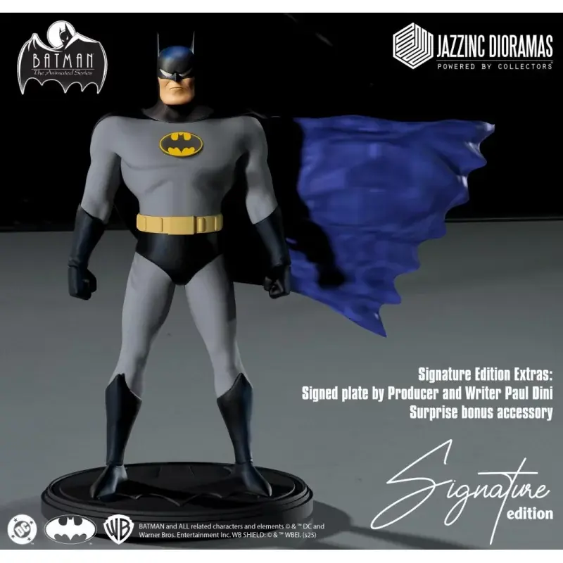 Batman The Animated Series (BTAS) Collectible Action Figurine 1/6 Batman (Animated Body Version) SIGNATURE EDITION JD-003B Jusqu'à Épuisement Des Stocks