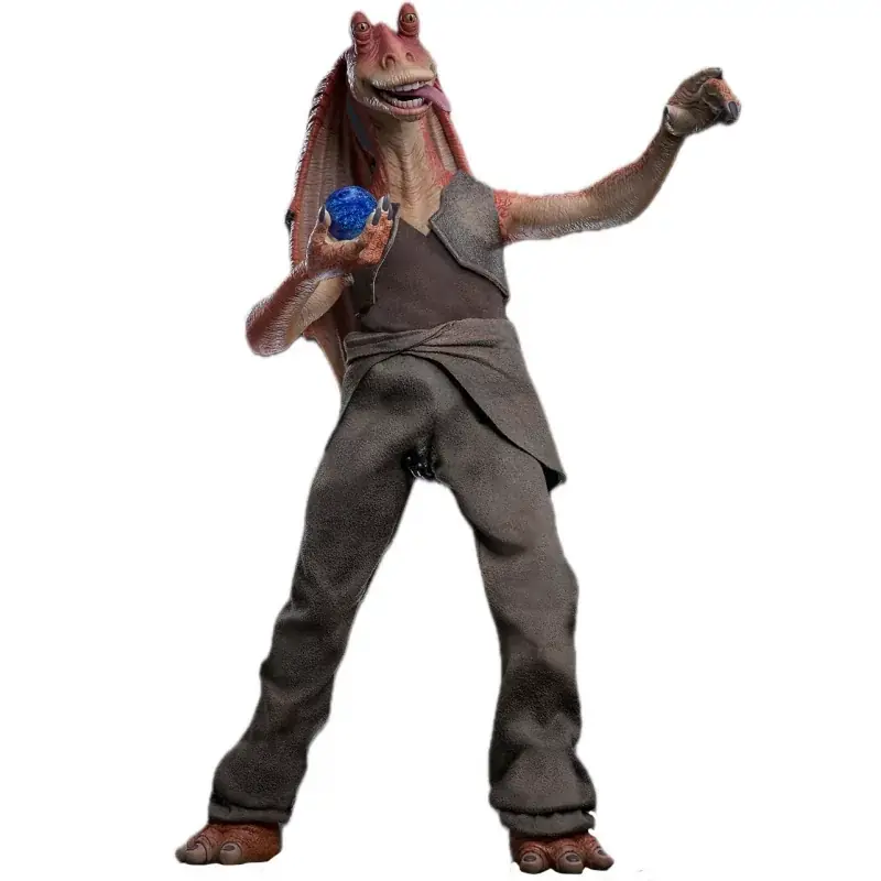 Hot Toys MMS807 Star Wars Episode I Collectible Action Figurine 1/6 Jar Jar Binks 33cm Commander Vite