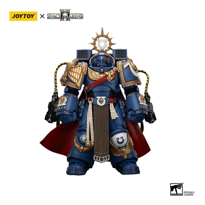 Warhammer 40k Action Figurine Ultramarines Marneus Calgar Chapter Master with MKX Gravis Armour and Gauntlets of Ultramar 20cm Vente Directe