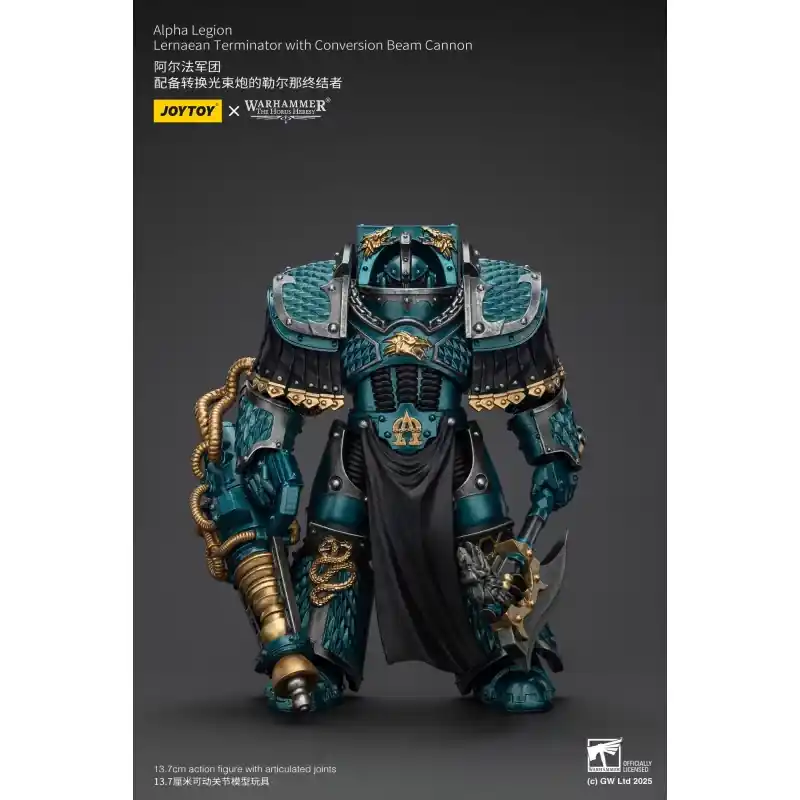 Warhammer The Horus Heresy figurine Alpha Legion Lernaean Terminator with Conversion Beam Cannon 14 cm Seulement Aujourd'hui