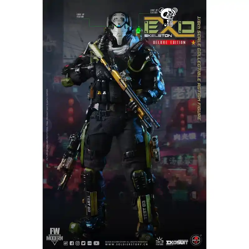 EXO-Skeleton Armor Suit Test-03 Panda Division Deluxe ver. Collectible Action Figurine 1/6 Soldier Story SS142 Haute Qualité