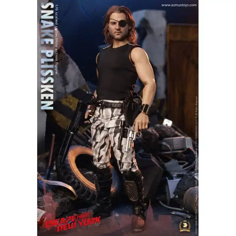 Prix Réduit Escape from New York 1997 Snake Plissken Real Hair ver. Crown Series Collectible Action Figurine 1/6 CRW004AH ASMUS TOYS