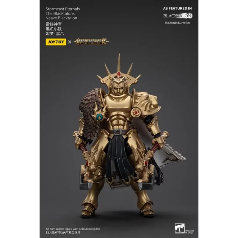 Warhammer Age of Sigmar Action Figurine 1/18 Stormcast Eternals The Blacktalons Neave Blacktalon 13cm Offre Limitée