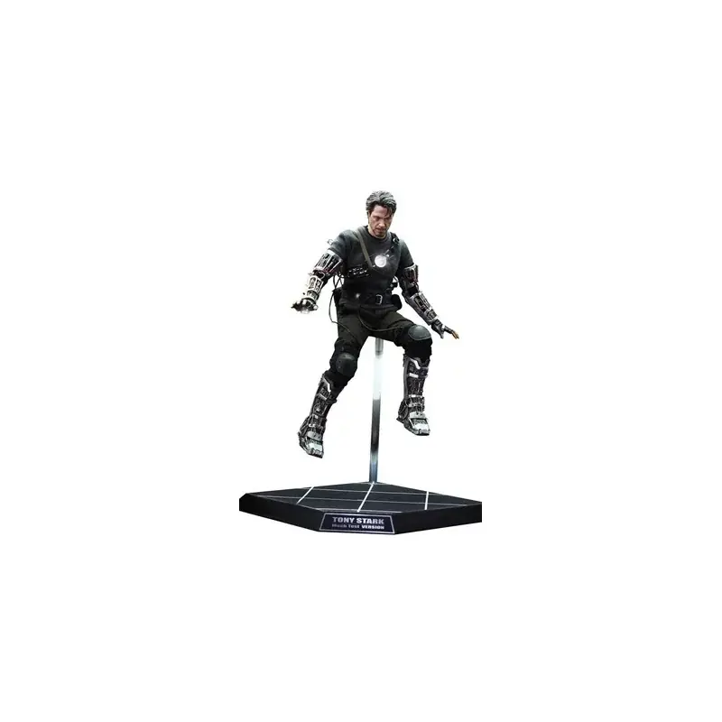 Vente Directe Hot Toys MMS116 Iron Man Collectible Action Figurine 1/6 Tony Stark (Mech Test Version) 30cm (Exposé)