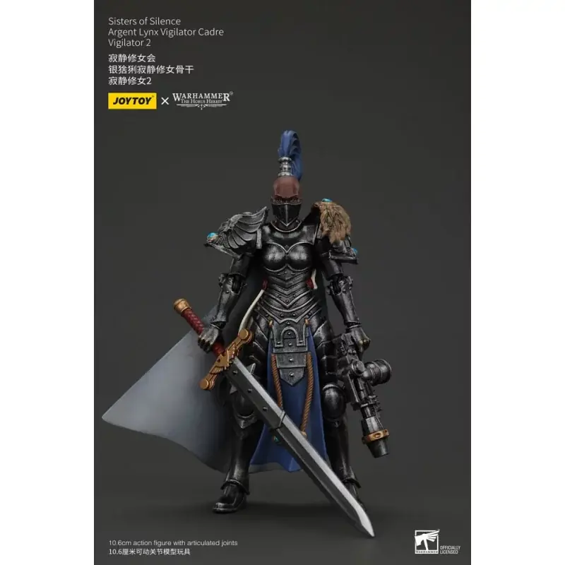 Warhammer The Horus Heresy Action Figurine 1/18 Sisters of Silence Argent Lynx Vigilator Cadre Vigilator 2 19cm Super Prix