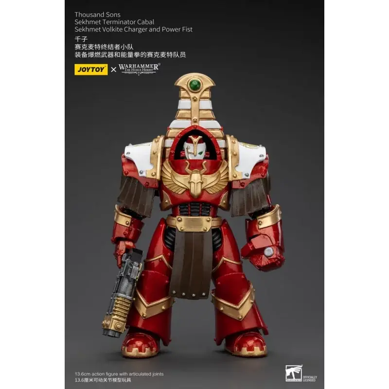 Warhammer The Horus Heresy Action Figurine 1/18 Thousand Sons Sekhmet Terminator Cabal Sekhmet Volkite Charger Power Fist 14cm Acheter Direct