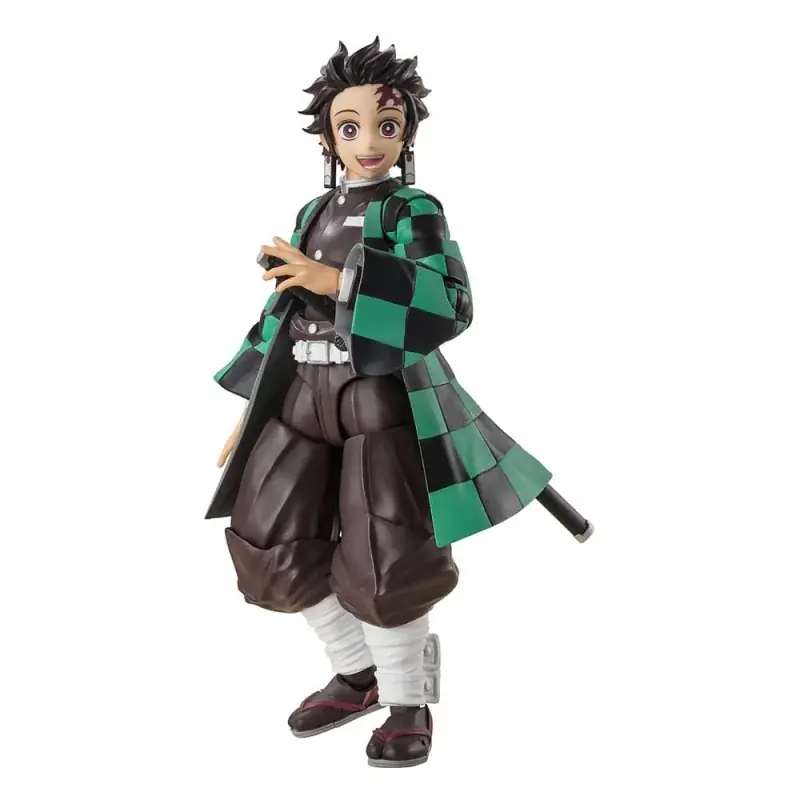 Meilleur Choix Demon Slayer Kimetsu no Yaiba Action Figurine S.H.Figuarts Tanjiro Kamado 14cm