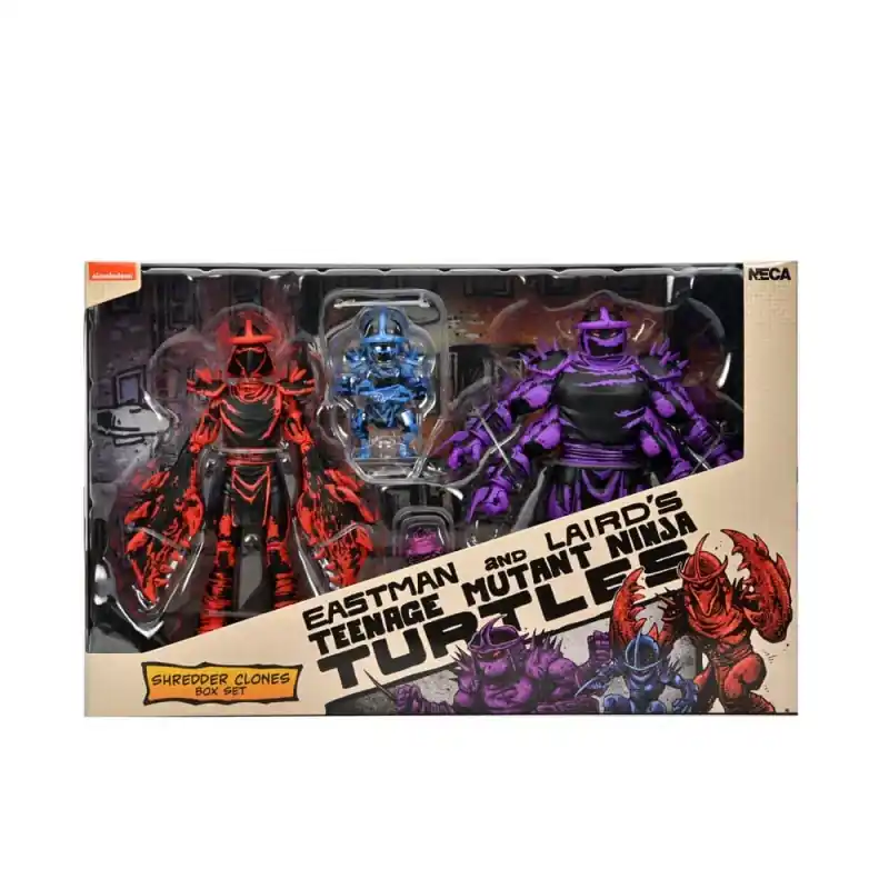 Nouveauté Les Tortues Ninja (Teenage Mutant Ninja Turtles) (Mirage Comics) Set de 3 Action Figurines Shredder Clones 18cm