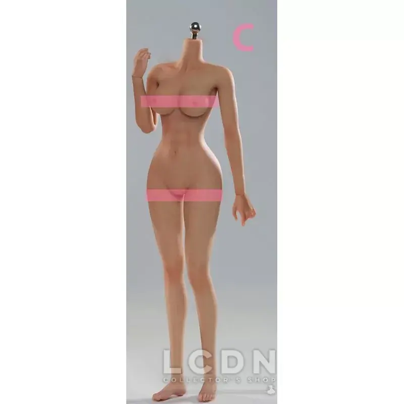 Corps Articulé Femme Silicone Poitrine Moyenne Pieds Détachables Peau Brune Clair VERYCOOL VCD-01C 1/6 Prix Réduit