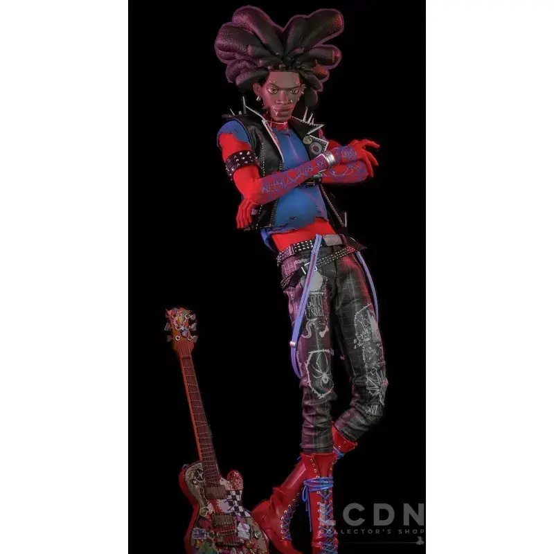 Hot Toys MMS726 Spider-Man Across the Spider-Verse Collectible Action Figurine 1/6 Spider-Punk 32cm Affaire À Saisir