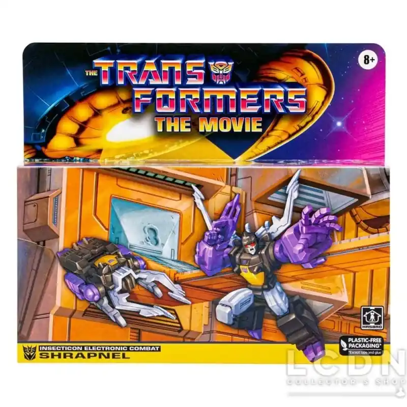Usine Directe The Transformers The Movie Action Figurine Retro Shrapnel 14cm