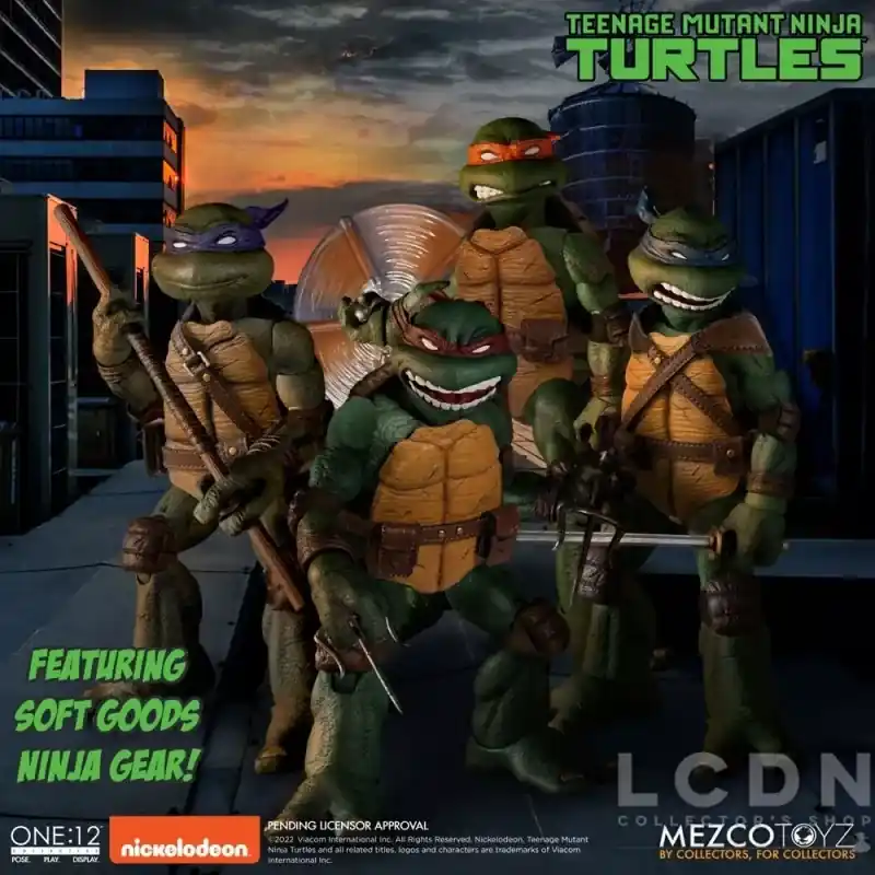 Les Tortues Ninja (Teenage Mutant Ninja Turtles) Set de 4 Action Figurines 1/12 XL Deluxe Box Set 17cm *NEUF* Jusqu'à Épuisement Des Stocks