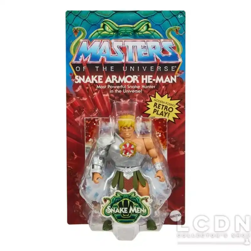 Les Maîtres de l‘univers (Masters of the Universe Origins) Action Figurine Snake Armor He-Man 14cm Meilleur Choix