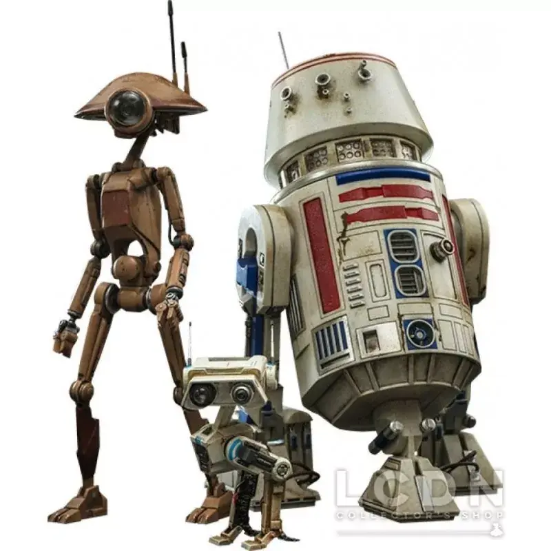 Dernière Chance Hot Toys TMS086 Star Wars Le Livre de Boba Fett Collectible Action Figurine 1/6 R5-D4, Pit Droid, BD-72 8-22cm