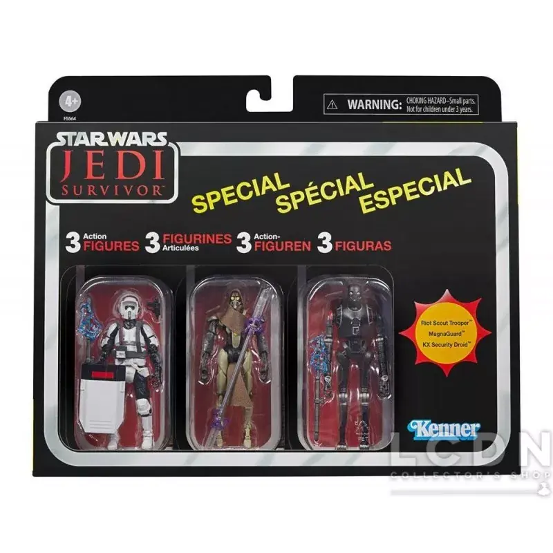Jusqu'à Épuisement Des Stocks Star Wars Jedi Survivor Vintage Collection Gaming Greats Pack de 3 Action Figurines 2022 Special 10cm