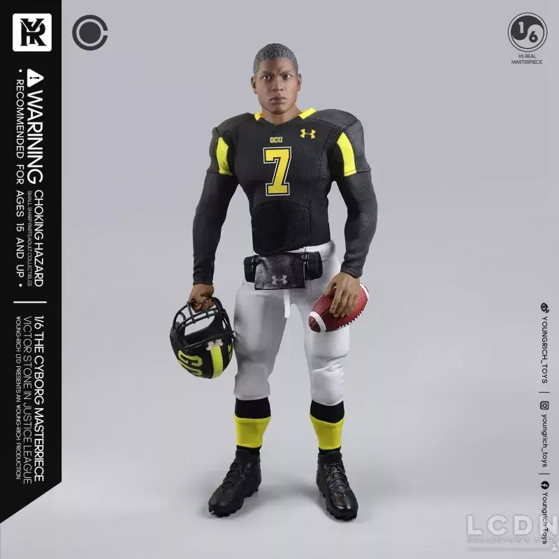 Populaire The Victor Stone Cyborg Justice League Football Star Collectible Action Figurine 1/6 Youngrich Toys YR021