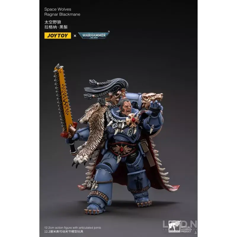 Warhammer 40k Action Figurine 1/18 Space Wolves Ragnar Blackmane Joytoy 12cm Populaire