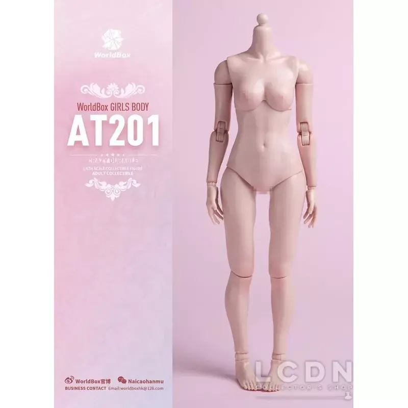 Retour Gratuit Corps Féminin Girl Body 1/6 Skin Color Pale WorldBox AT201
