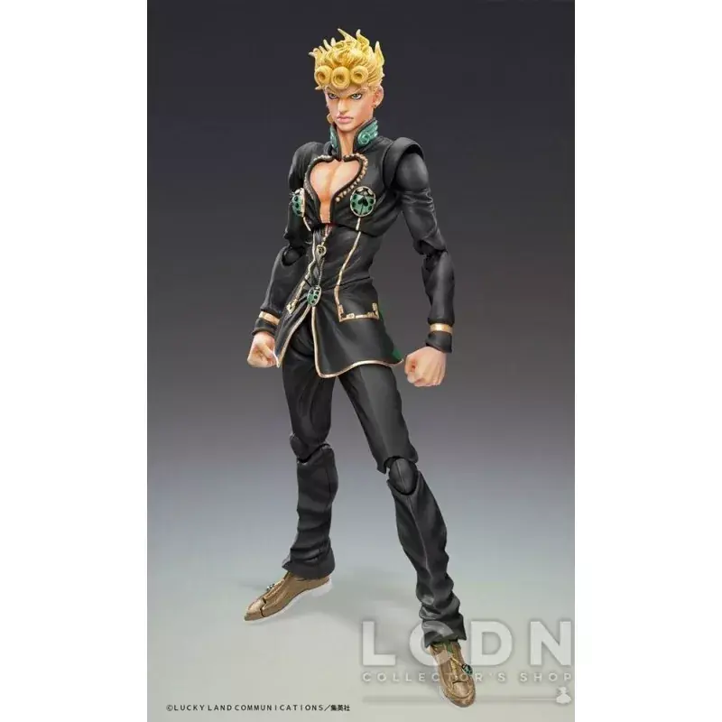 Expédié Aujourd'hui JoJo‘s Bizarre Adventure Part5 Action Figurine Super Action Chozokado (Giorno Giovanna Ver. Black) 15cm