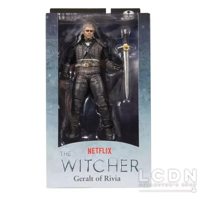 Livraison Express The Witcher Action Figurine Geralt of Rivia 18cm