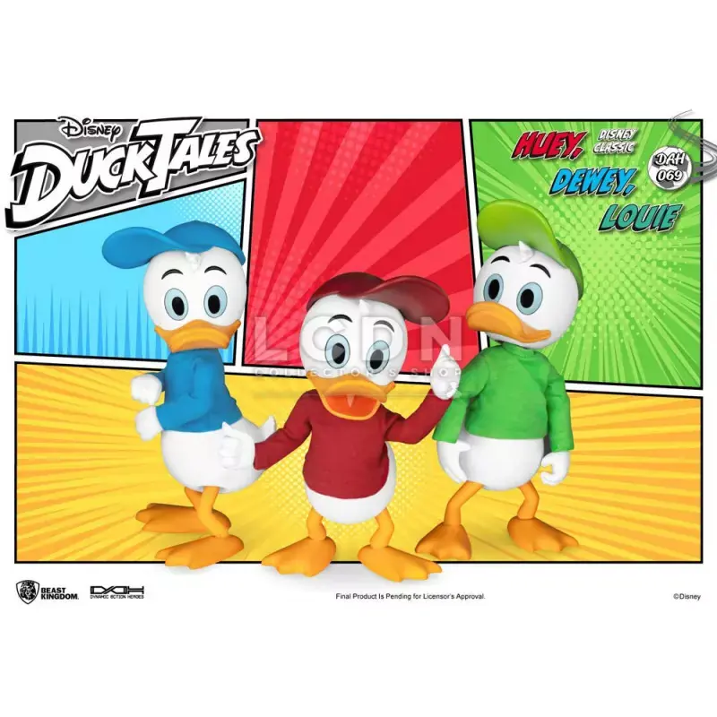Jusqu'à Épuisement Des Stocks La Bande à Picsou (DuckTales) Dynamic Action Heroes Pack of 3 Figures Riri, Fifi & Loulou 10cm