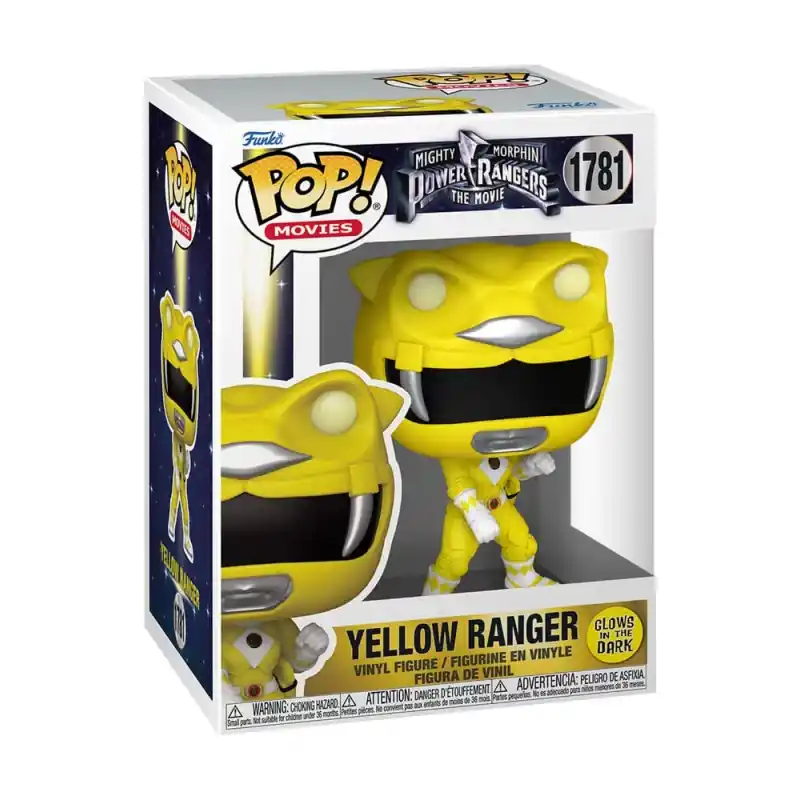 Réduction Power Rangers, le film POP! Movies Yellow Ranger (Glows) Figurine 10cm N°1779