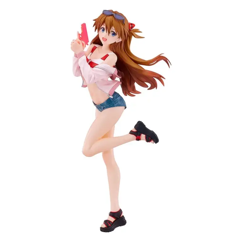 Nouvel Arrivage Rebuild of Evangelion Figurine Pop Up Parade L Beach Queens Asuka Shikinami Langley 22cm