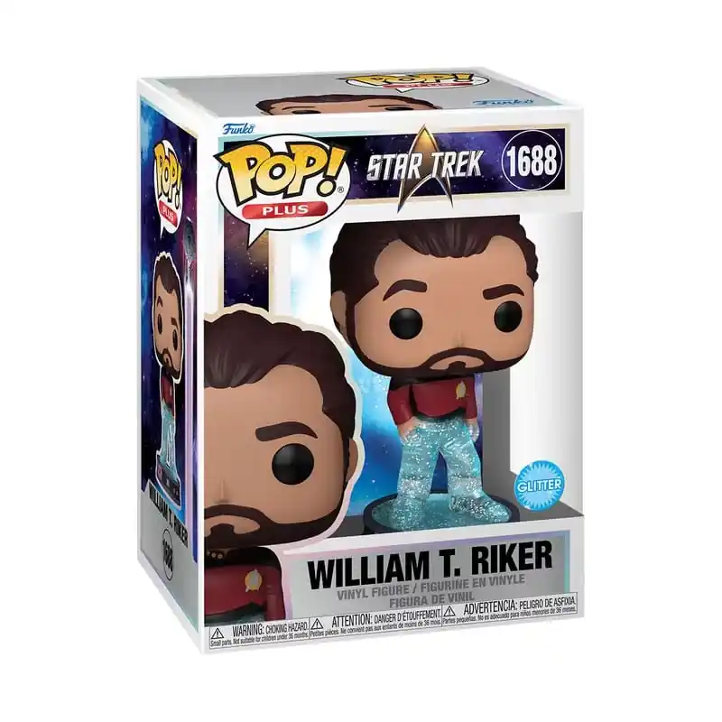 Promotion Saisonnière Star Trek Transporter POP! Plus Movies Vinyl figurine William T. Riker 10cm n°1688