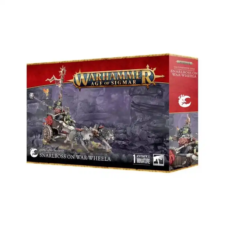 Warhammer Age Of Sigmar (AoS) Gloomspite Gitz Figurine à peindre Grogneboss sur Rouleguerre Acheter Direct